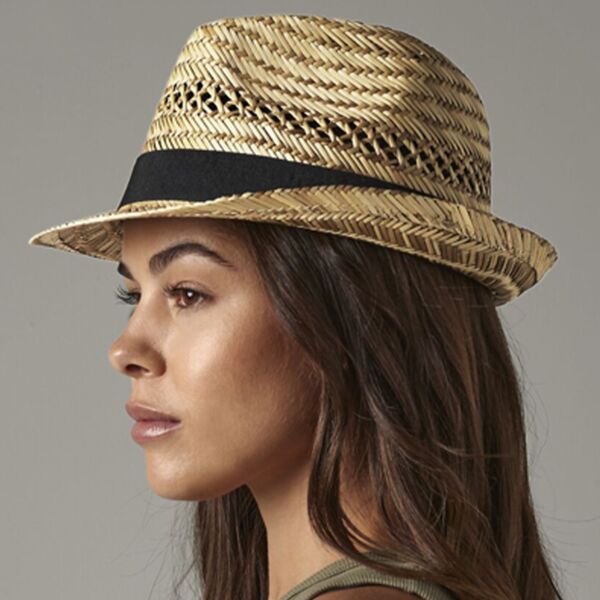 Beechfield Straw Summer Trilby Thumbnail